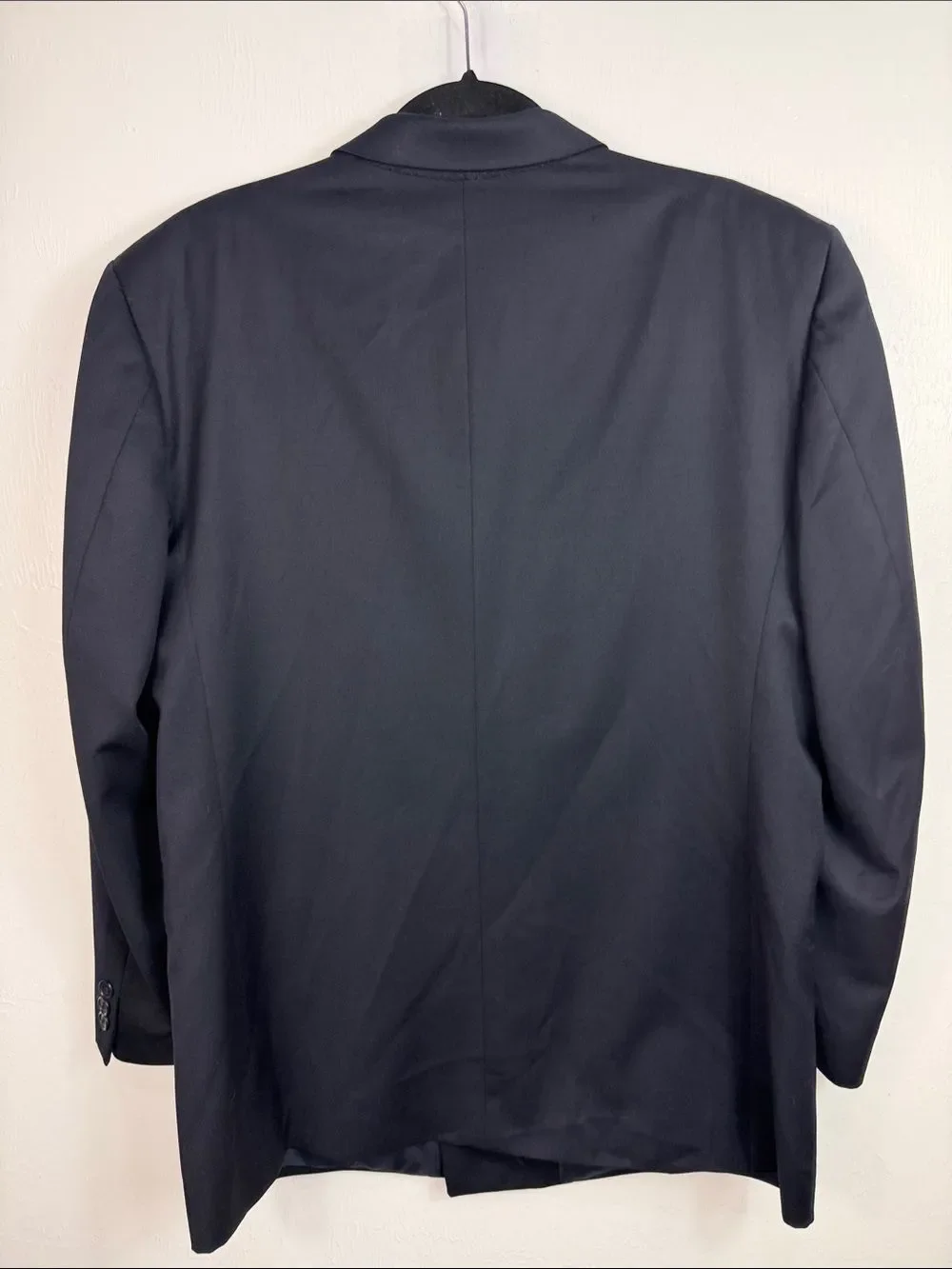 Trabaldo Togna Vito Rufolo Double Breasted Wool Blazer Jacket 41R Navy Blue